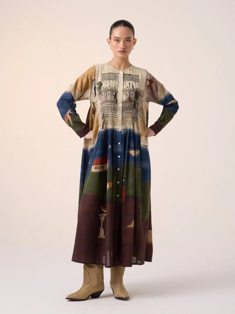 Essential Textured Midi Dress for Daily Wear