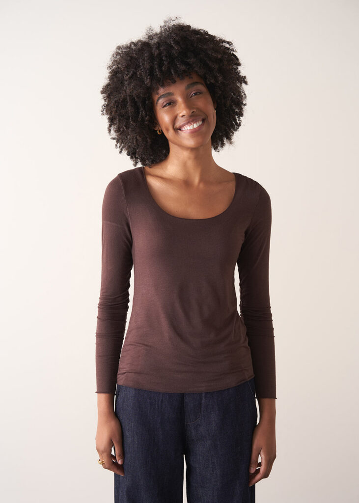 Chocolate Cashmere Top