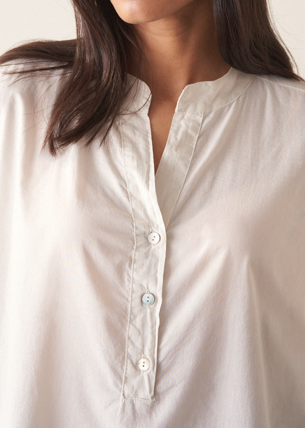 Refined Off White Cotton Top - Image 3