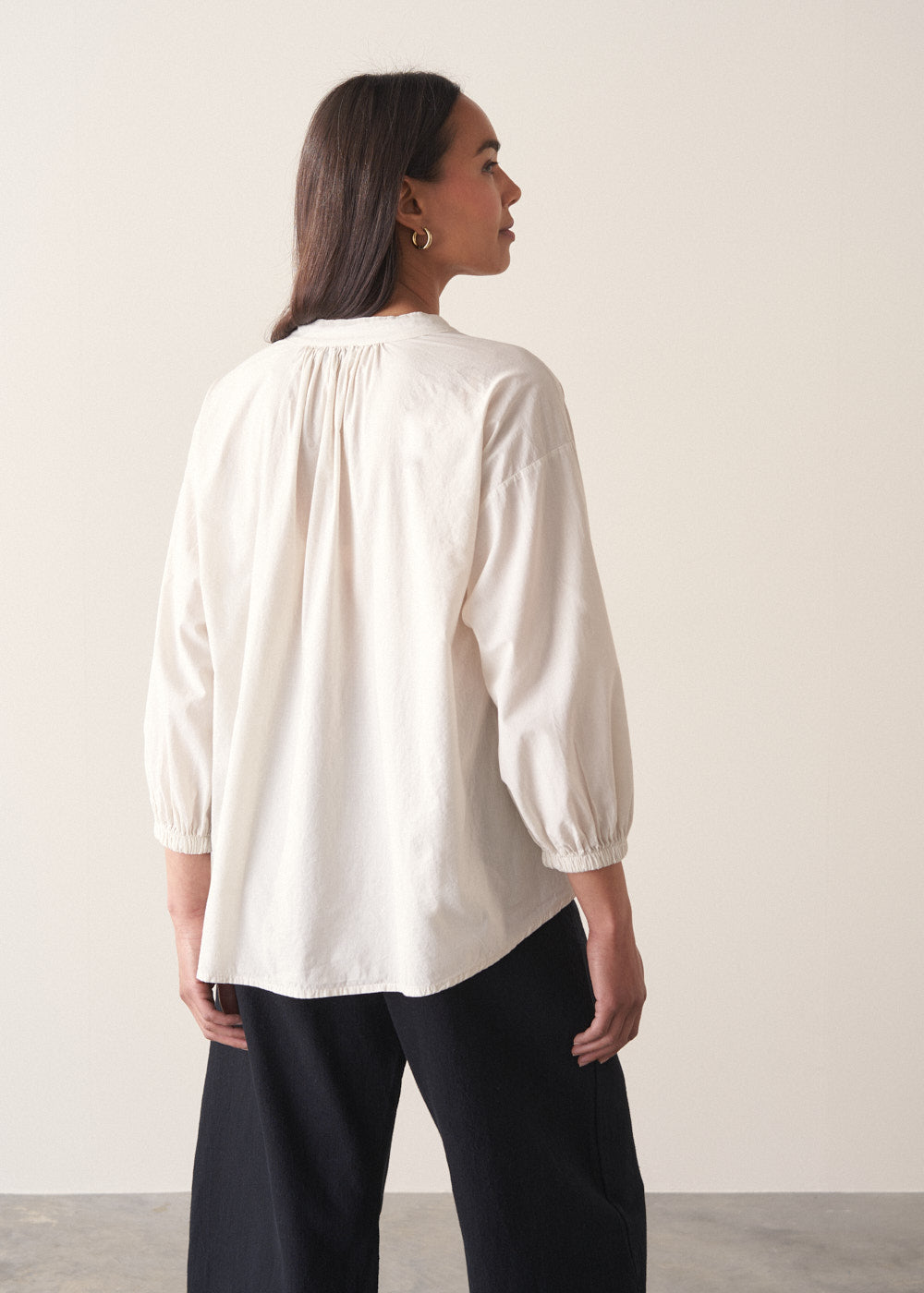 Refined Off White Cotton Top - Image 2