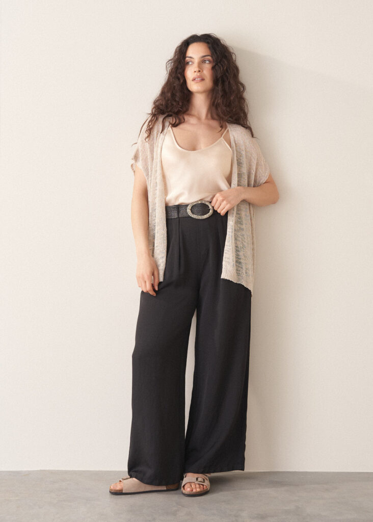 Black Wide Leg Trousers
